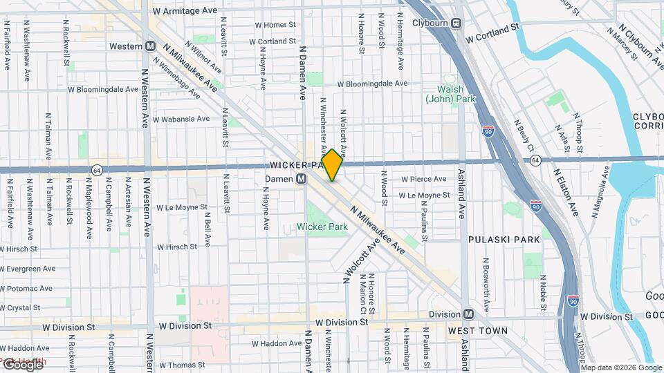 1537 N Milwaukee Ave Map and Location Details