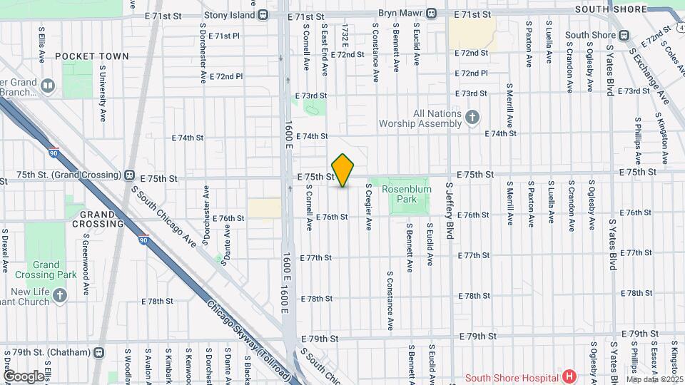 7318-20 S Ridgeland Ave Map and Location Details