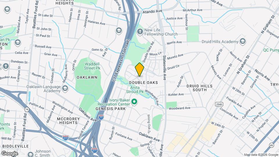2404 Double Oaks Rd, Unit Brightwalk Pool House Mapa y Detalles de la Ubicación