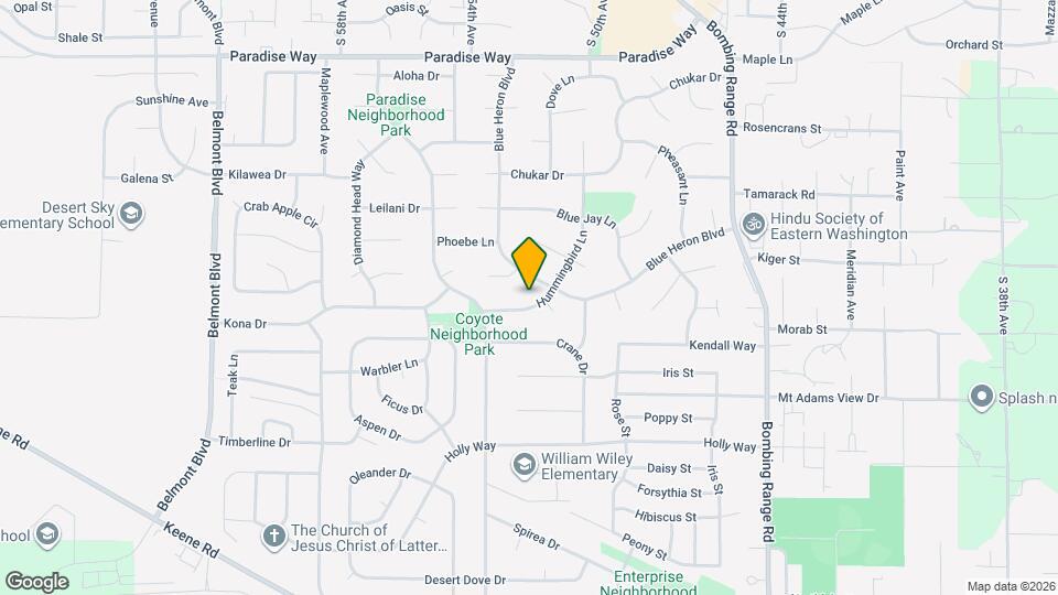 2321 Hummingbird Ln Map and Location Details