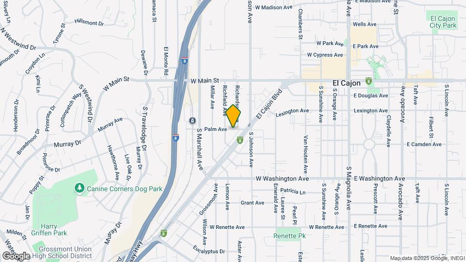 813 Palm Ave Mapa y Detalles de la Ubicación