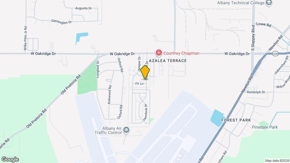 2105 Evergreen Dr Map and Location Details