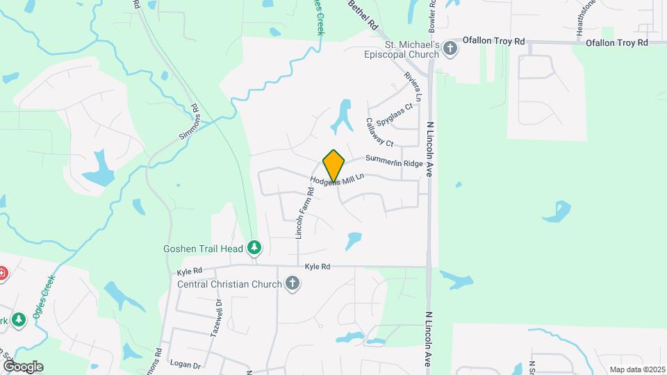 1589 Sinking Springs Dr Map and Location Details