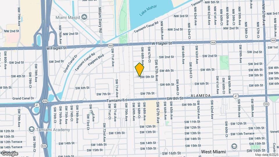 6820 SW 5th St-Unit -1 Map and Location Details