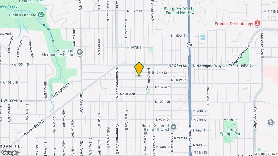 510 N 103rd St Map and Location Details