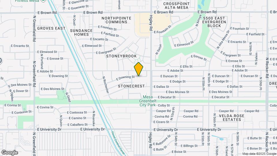 5111 E Downing St Map and Location Details