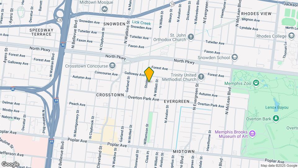 450 Stonewall St Map and Location Details