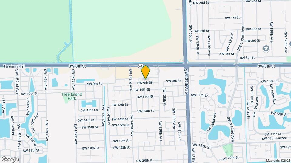 13975 SW 9th St Map and Location Details