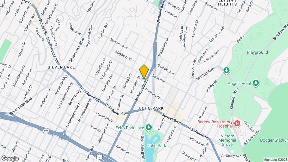 1421 N Alvarado St Map and Location Details