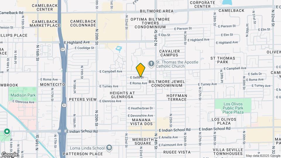 2249 E Sells Dr Map and Location Details