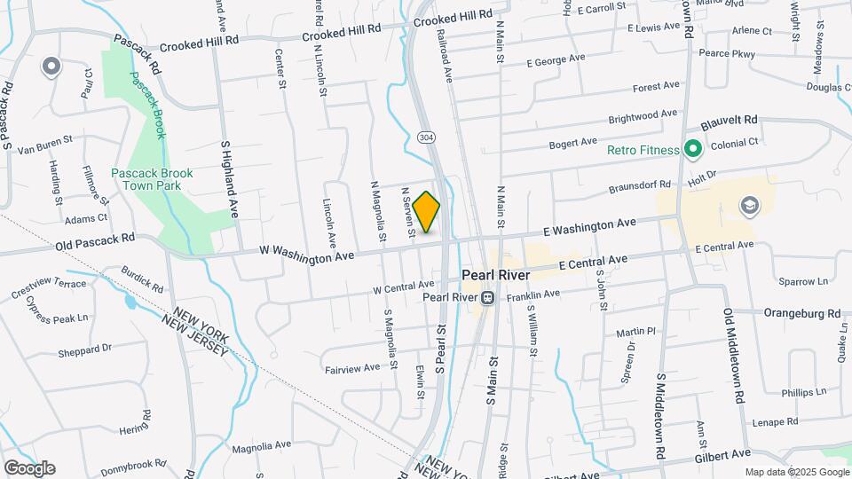 75 W Washington Ave Map and Location Details