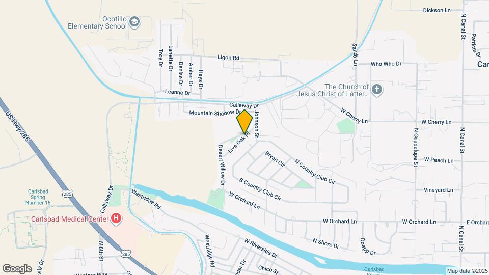 1704 Live Oak Pl Map and Location Details