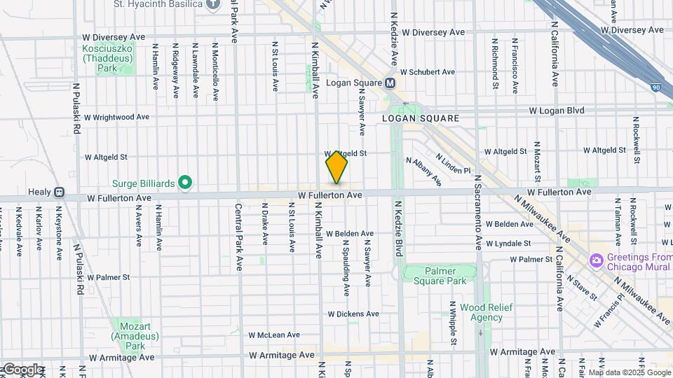 3302 Fullerton Map and Location Details