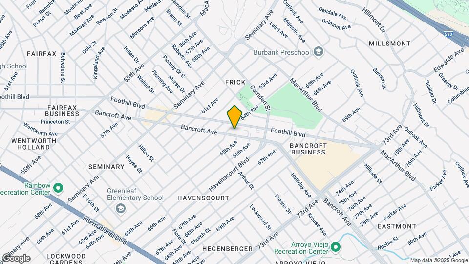 6430 Bancroft Ave Mapa y Detalles de la Ubicación