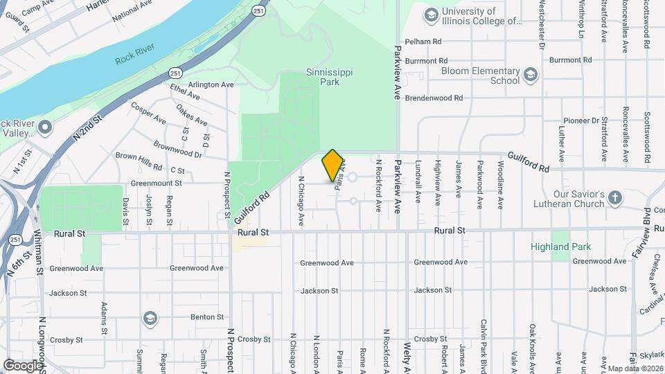 832 Paris Ave Map and Location Details