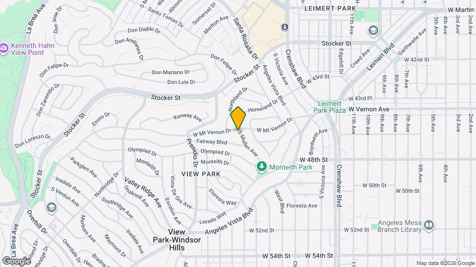 4411 S Mullen Ave Map and Location Details