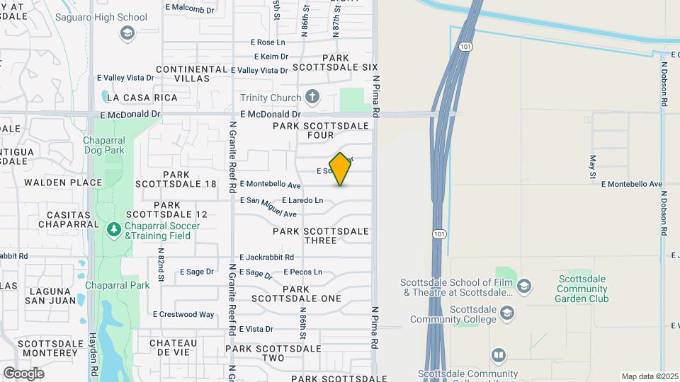 8701 E Montebello Ave Map and Location Details