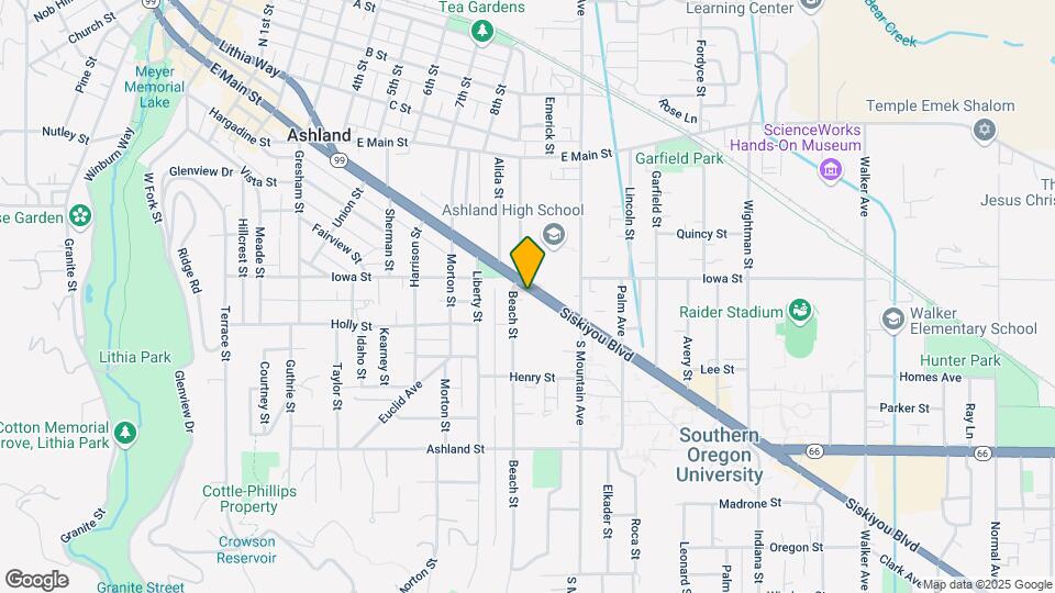 862 Siskiyou Blvd Map and Location Details