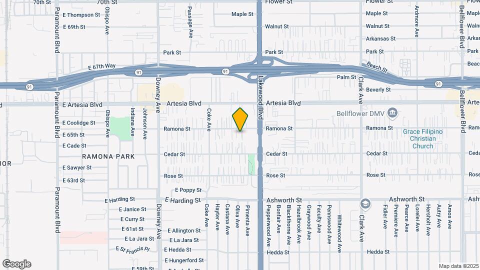 8814-8818 1/2 Ramona St. Map and Location Details