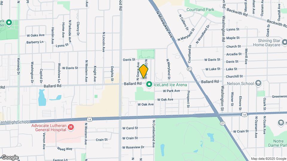 9002 N Clifton Ave Map and Location Details