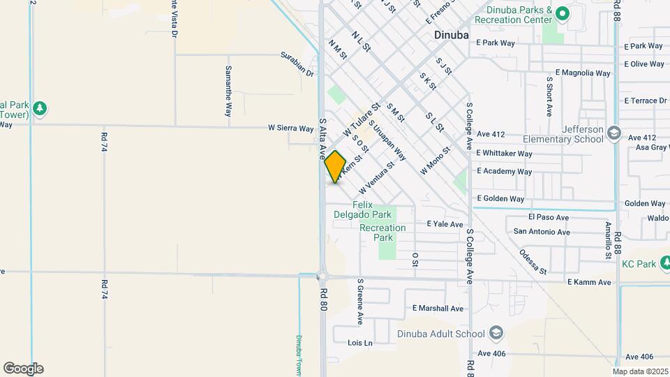 638 W Kern St Map and Location Details