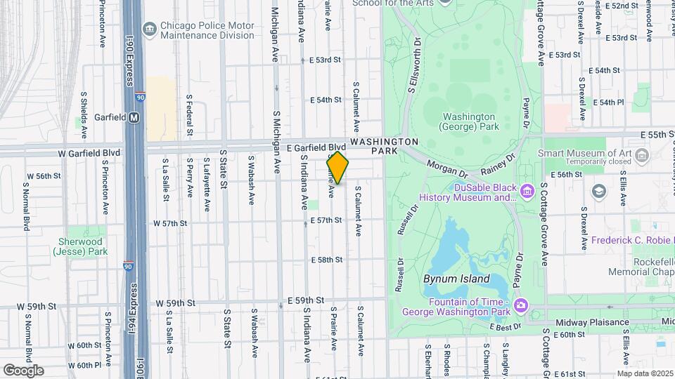 5615 S Prairie Ave Map and Location Details