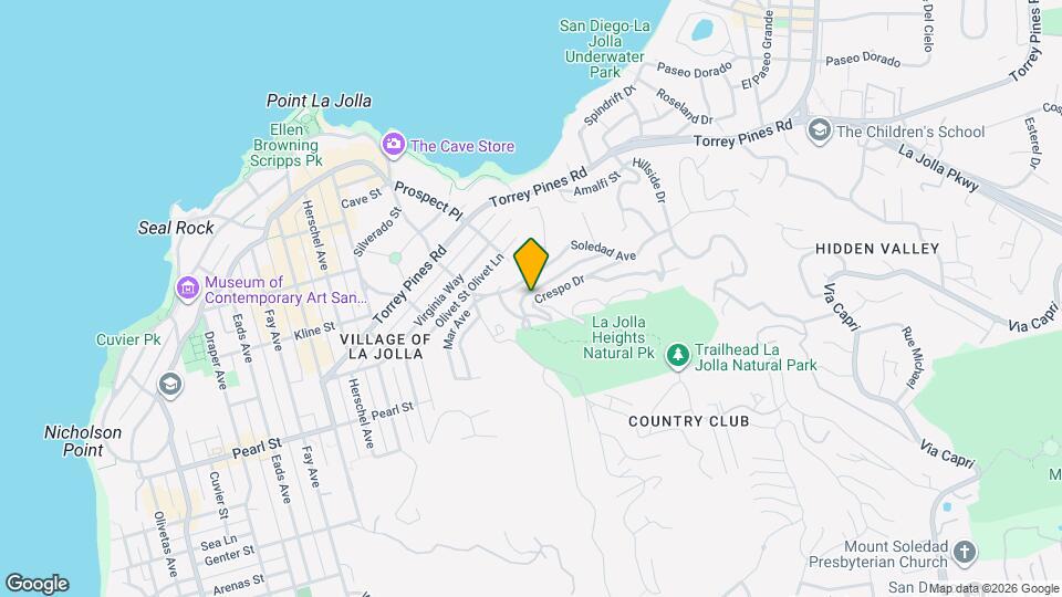 1586 Crespo Dr Map and Location Details