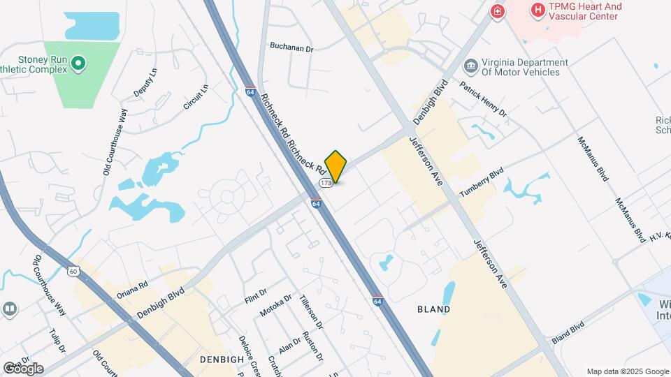 522 Denbigh Blvd Map and Location Details