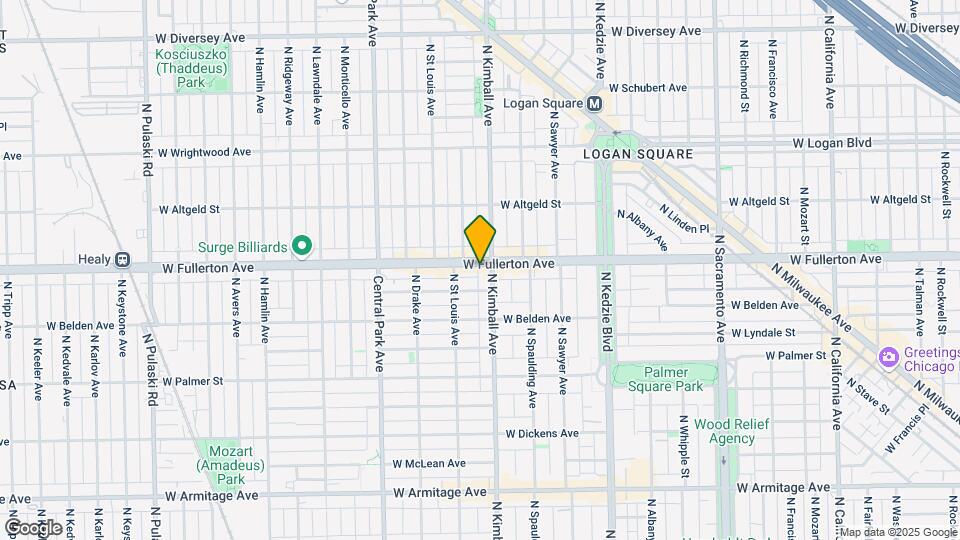 3407 W Fullerton Ave Map and Location Details