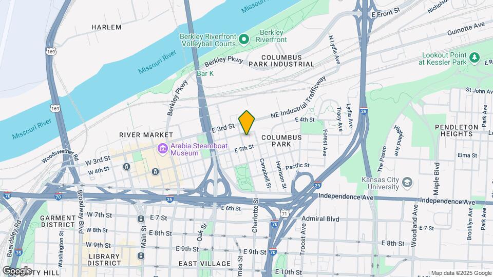 401 Charlotte Lofts Mapa y Detalles de la Ubicación