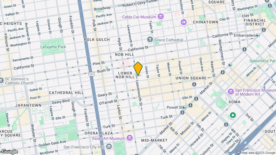 730 Leavenworth St Mapa y Detalles de la Ubicación
