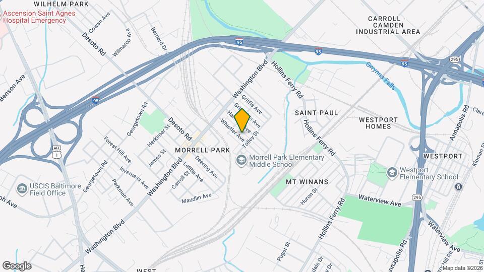 2033 Whistler Ave Map and Location Details