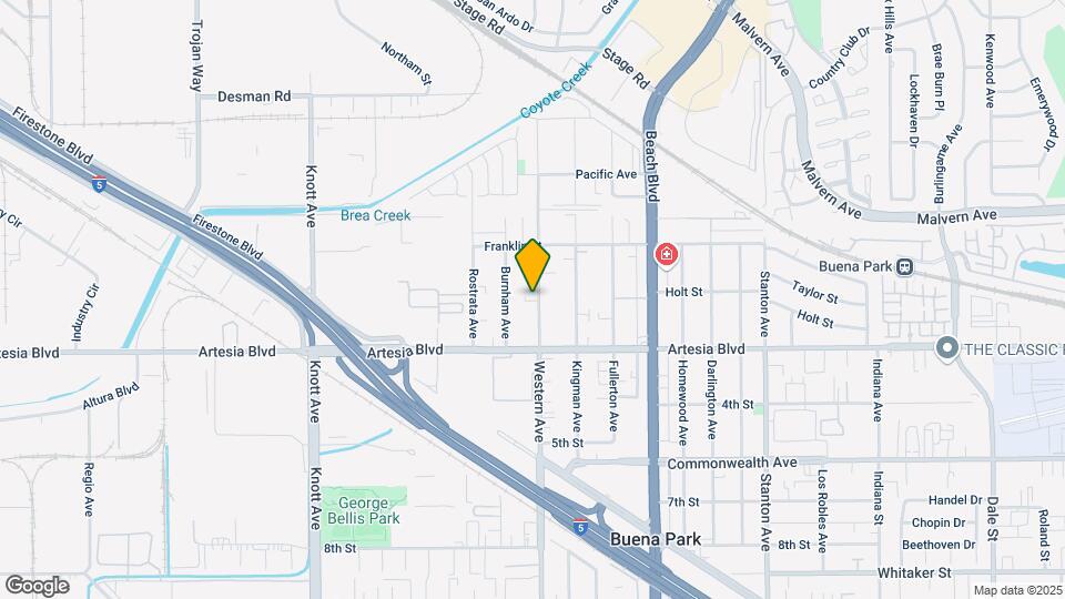 5861 Western Ave Map and Location Details