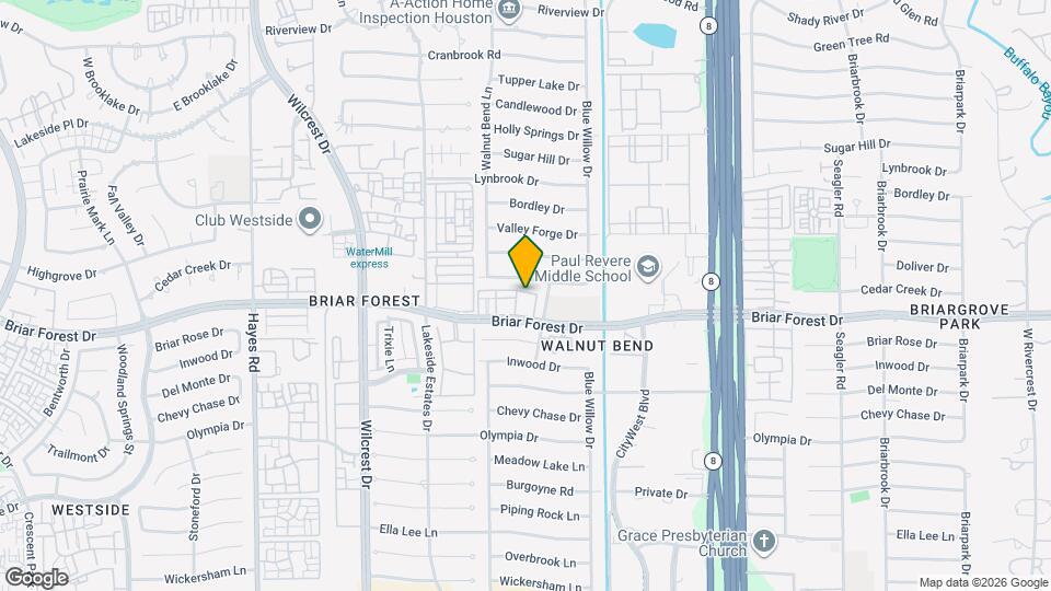 10732 Briar Forest Dr Map and Location Details