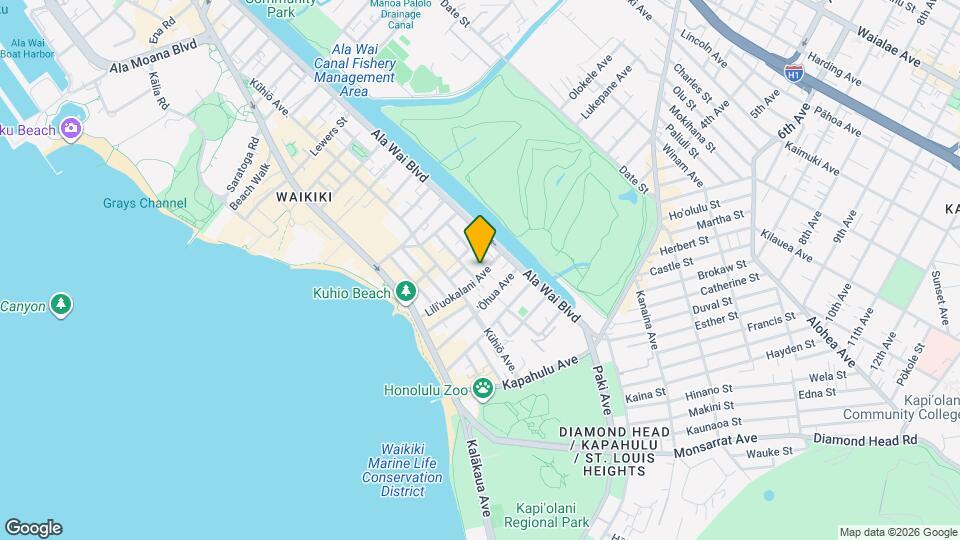 240 Lili?uokalani Ave Map and Location Details