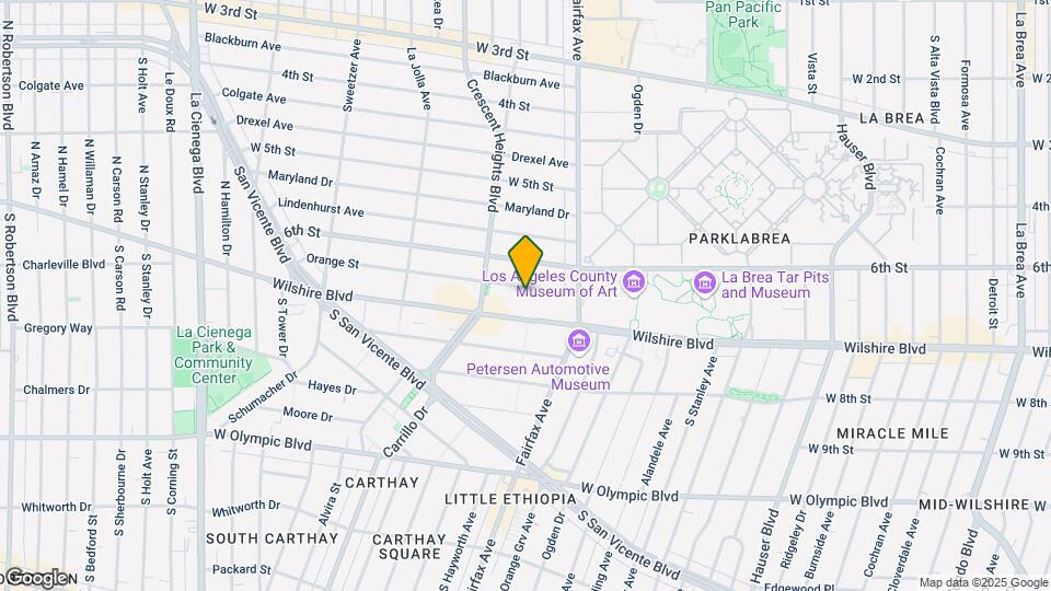 6160 Orange St Mapa y Detalles de la Ubicación