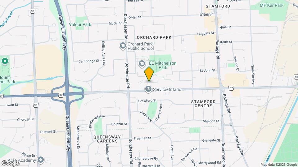 6767 Thorold Stone Rd Map and Location Details