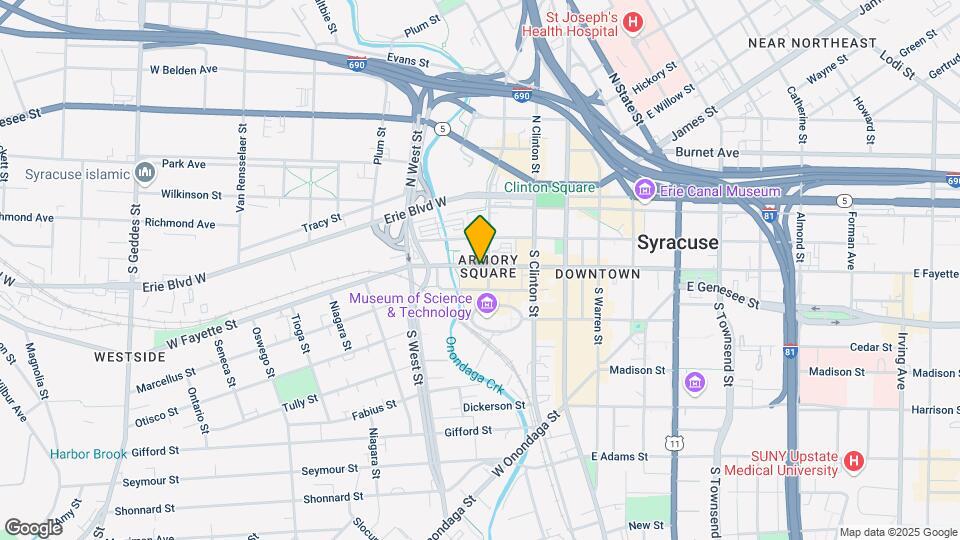 309 W Fayette St Map and Location Details