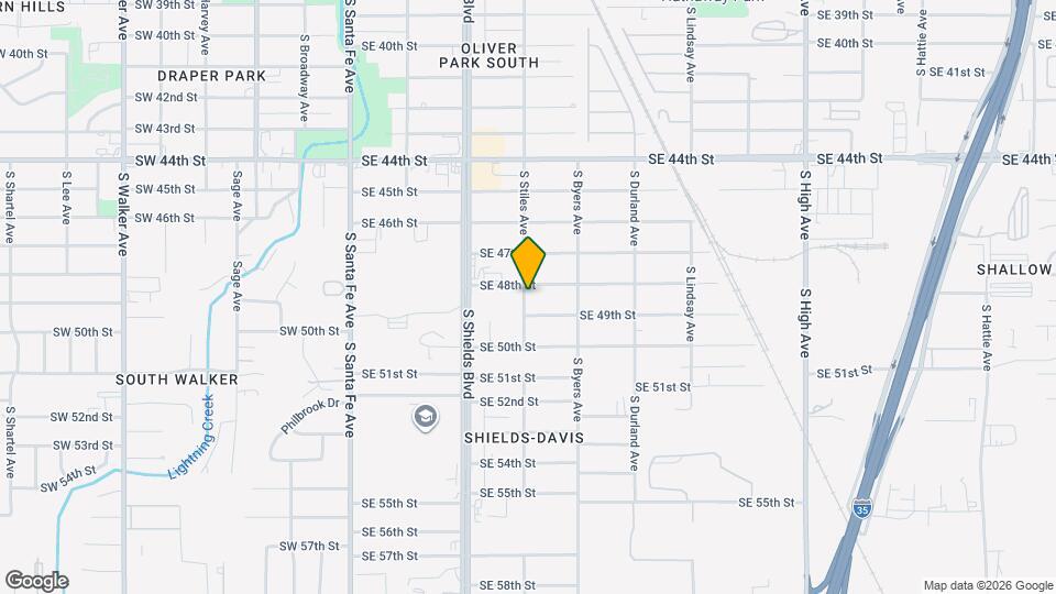 4908 S Stiles Ave Map and Location Details