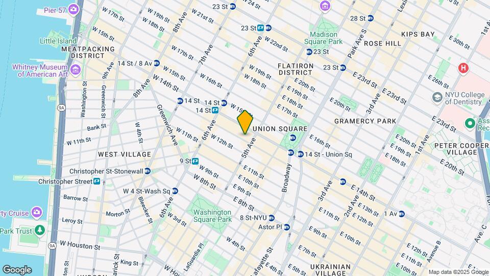 3 W 13th St Map and Location Details
