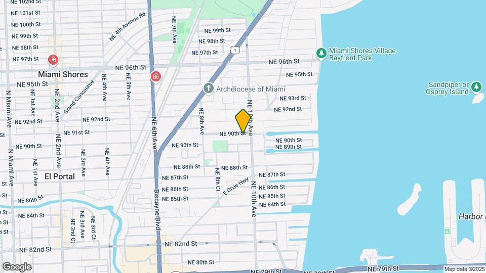 960 NE 90th St Map and Location Details