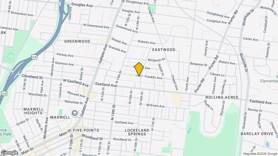 1510 Franklin Ave Map and Location Details