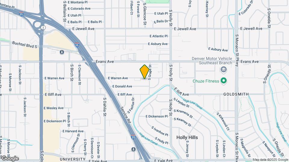 5280 E Warren Ave Map and Location Details