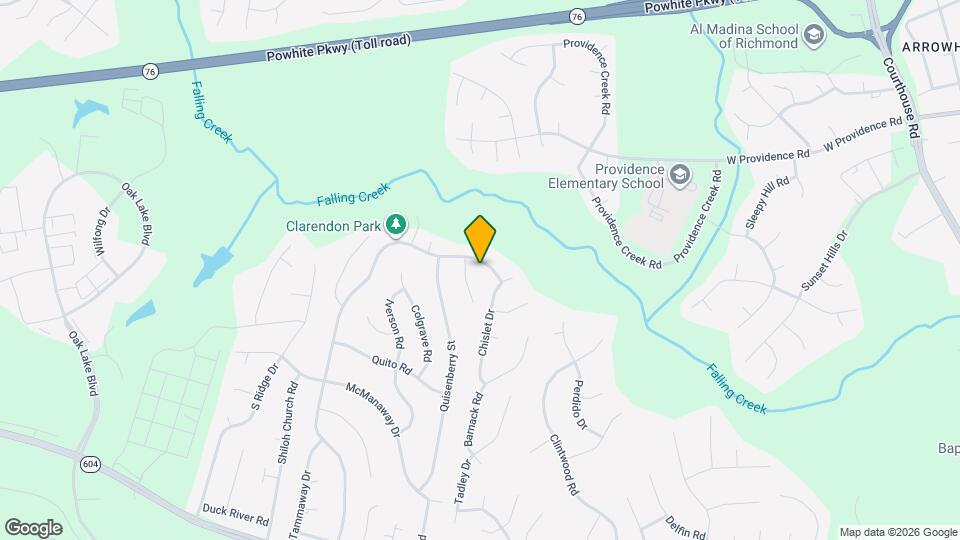 2301 Brookforest Rd Map and Location Details