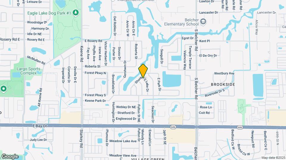 586 E Lake Dr Map and Location Details