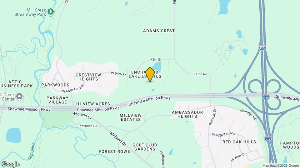 6411 Hillside St Map and Location Details