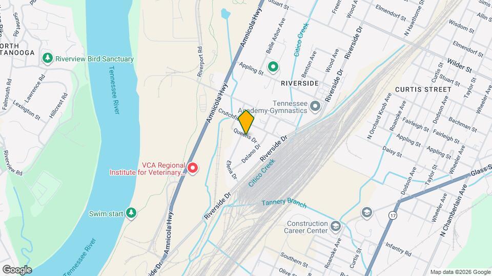 1104 Queens Dr Map and Location Details