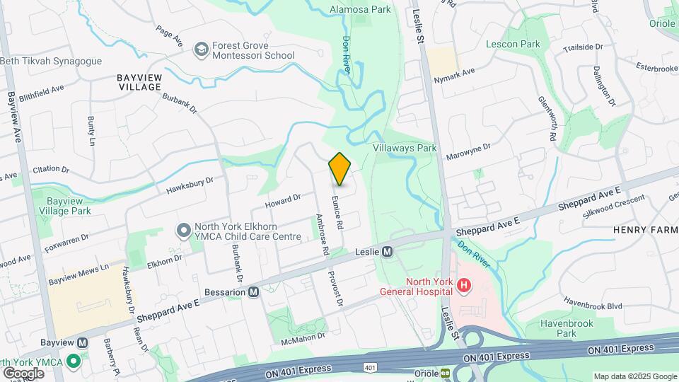 57 Eunice Rd Map and Location Details