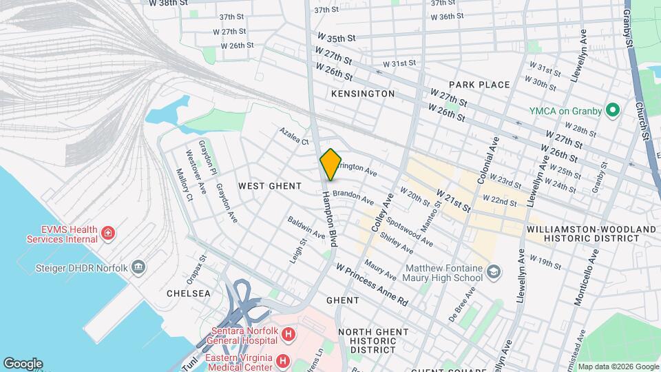 1706 Hampton Blvd Map and Location Details