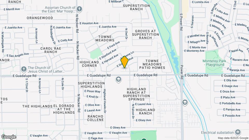 820 N Owl Dr Map and Location Details